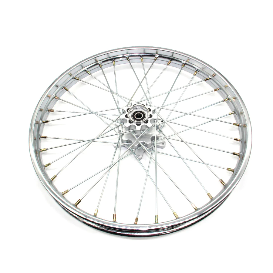 新品タグ付SELECT EYE × KEIJI羊革サイズ１S位定価￥63000 Диск передний R21*1,60J (хром) (под ось 15мм.) (диск 6 болтов